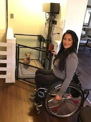 Indoor platform lift designed for everyday family access