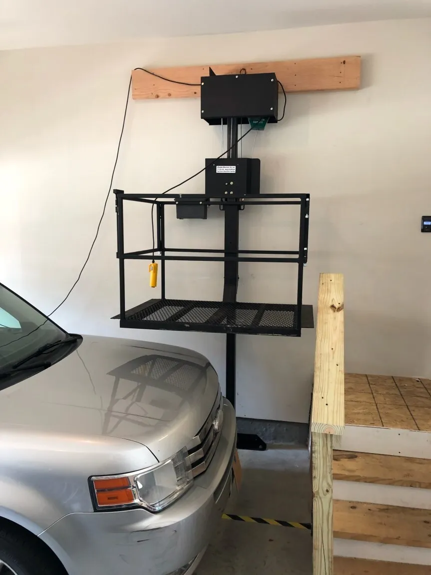 Weather-ready outdoor platform lift and access gate